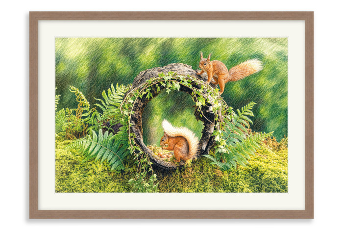 Walnut Frame A5 - 14.8 x21 cm  (+£110.00)